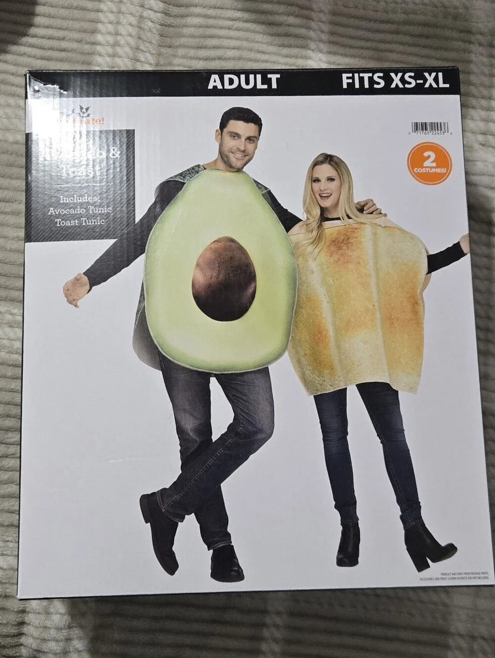 New Avocado & Toast Couples Costume - Green / Yellow
